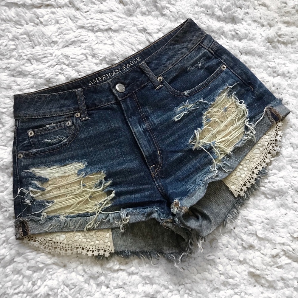 American Eagle Hi-Rise Festival Shorts